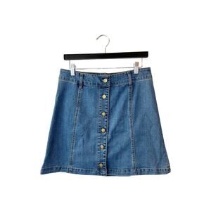 NWT! RACHEL Rachel Roy Denim Mini A-Line Skirt, Size 8